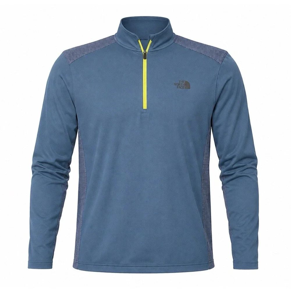 The North Face 1/4 Pullover Sweater FlashDry-XD Blue Men's Size L (164)